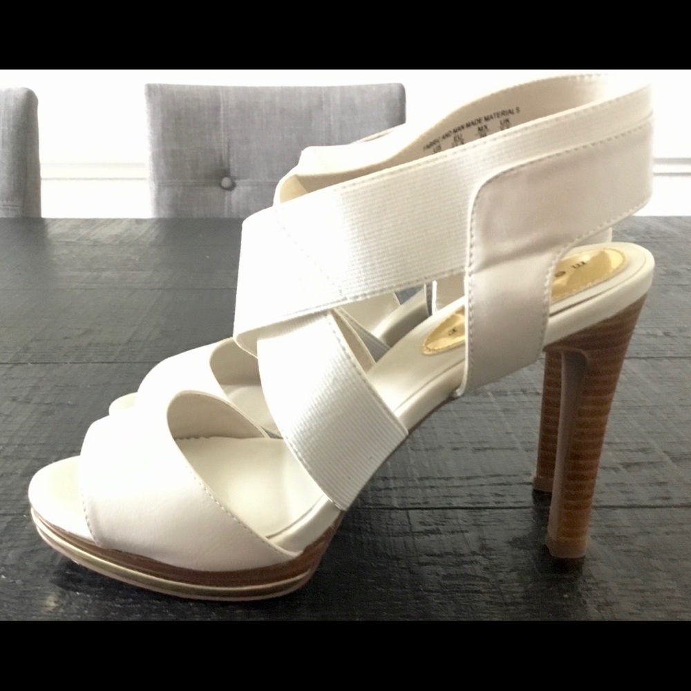 Cute Strappy Off White Heels